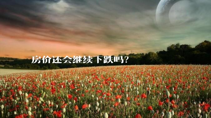 房价还会继续下跌吗？